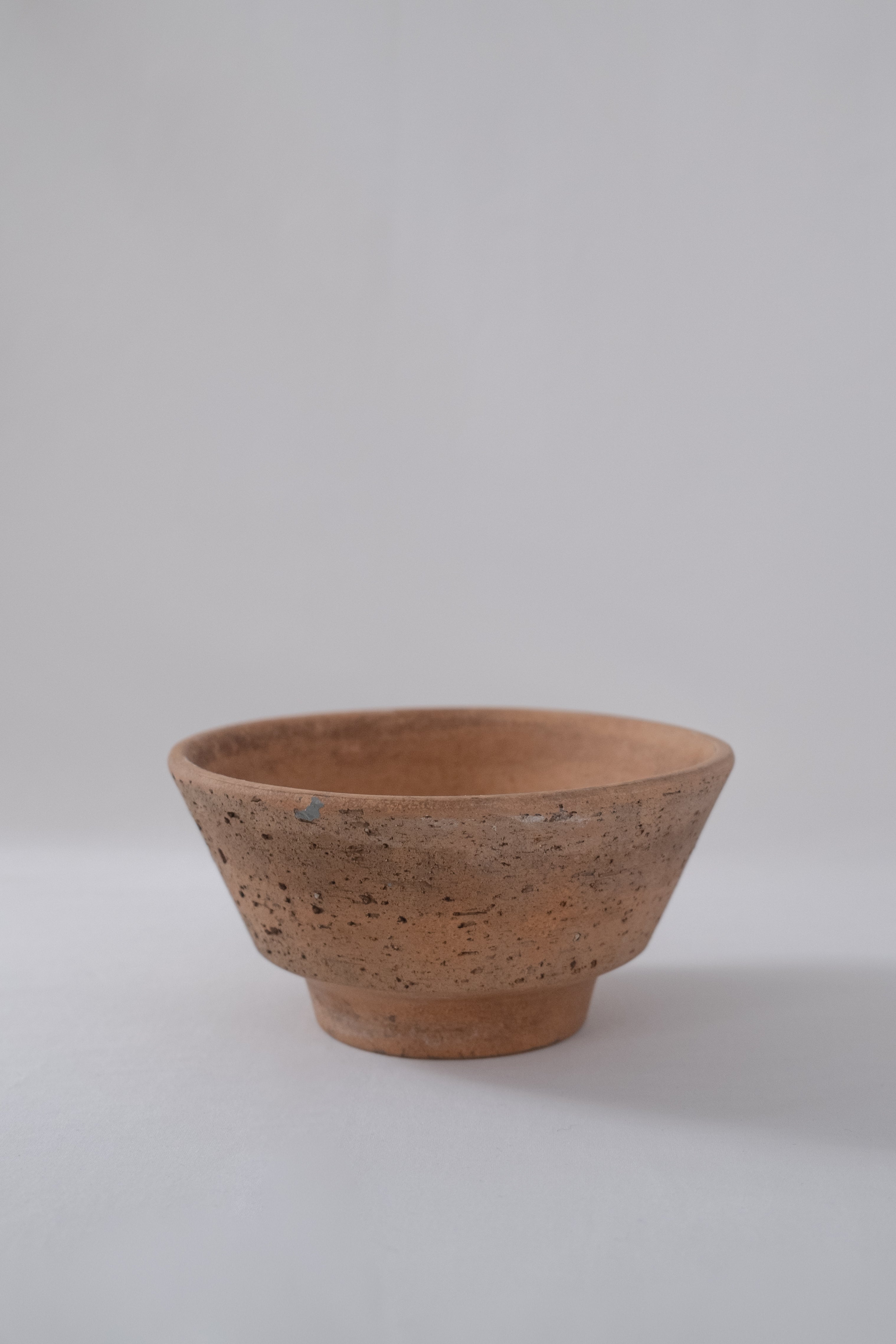 COUPE EN TERRE CUITE BRUN/ORANGÉ