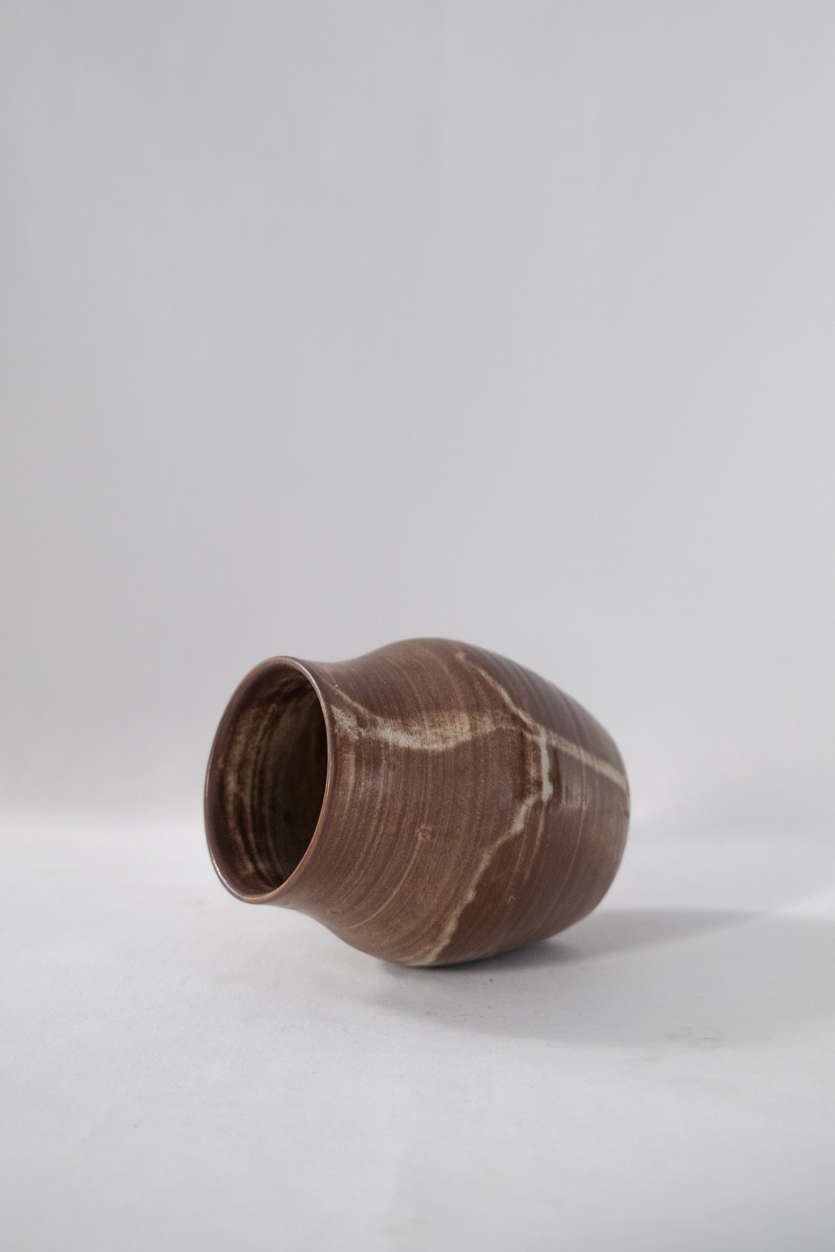VASE EN CÉRAMIQUE BRUN/BEIGE