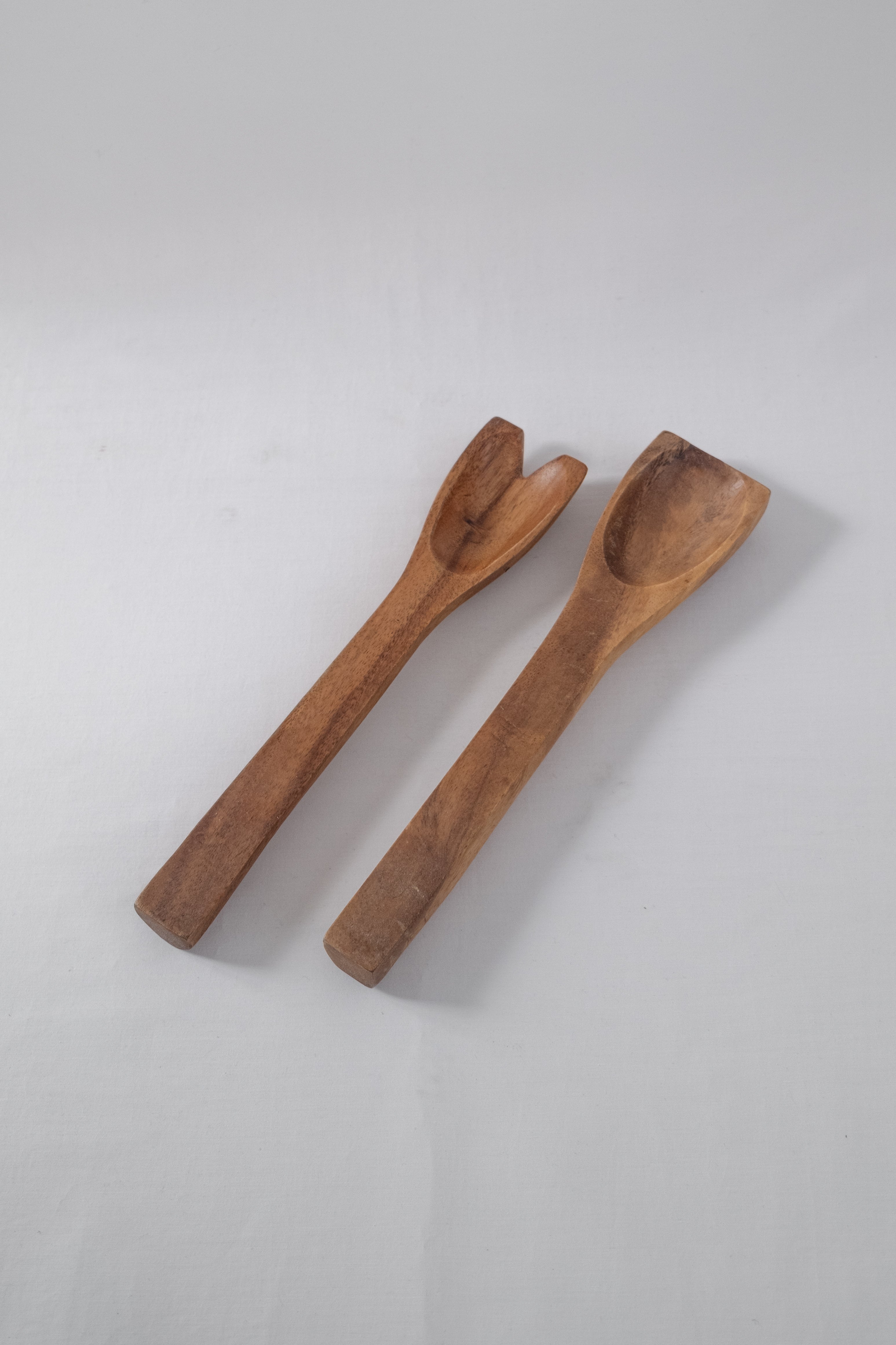 COUVERTS À SALADE EN BOIS