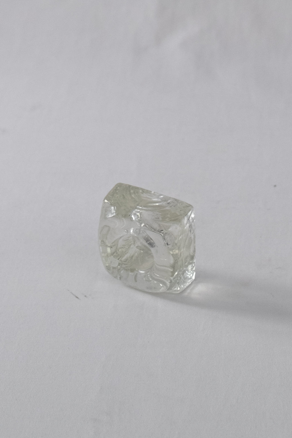BOUGEOIR EN VERRE BULLÉ