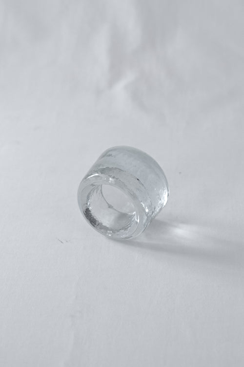 BOUGEOIR EN VERRE BULLÉ