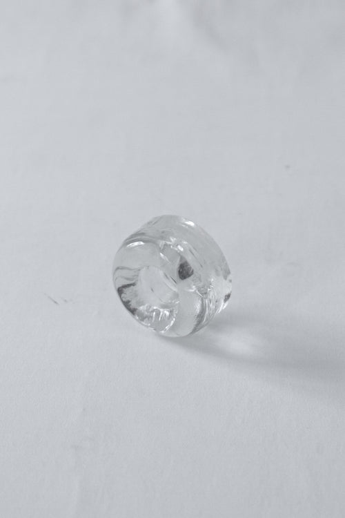 BOUGEOIR EN VERRE BULLÉ