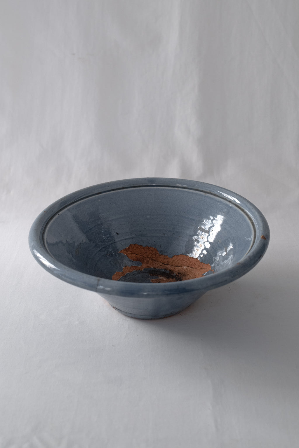 COUPE DE FRUITS EN CÉRAMIQUE BLEU