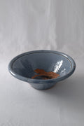 COUPE DE FRUITS EN CÉRAMIQUE BLEU