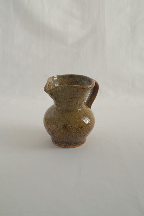CARAFE EN GRÈS BRUN/KAKI