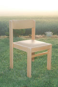 CHAISES EN BOIS CLAIR ET CUIR, INSPIRATION REGAIN, ANNÉES 1970