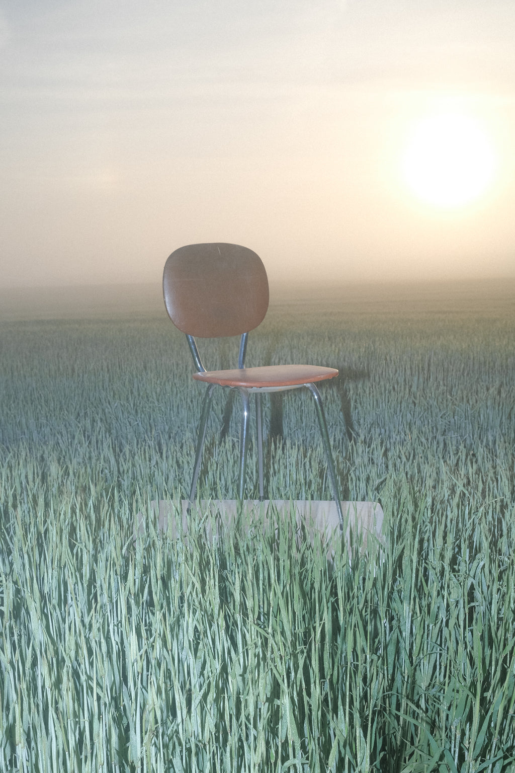 CHAISE TUBMÉNAGER EN MÉTAL CHROMÉ, ANNÉES 70