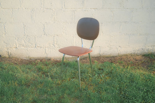 CHAISE TUBMÉNAGER EN MÉTAL CHROMÉ, ANNÉES 70