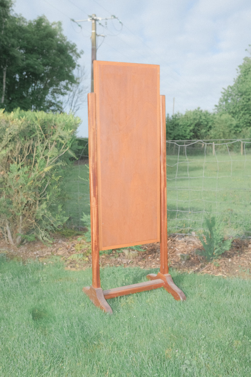 MIROIR SUR PIEDS EN BOIS