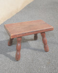 TABOURET DE FERME EN BOIS BRUTE