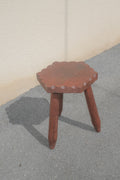 TABOURET DE FERME EN BOIS BRUTE