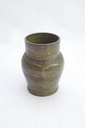 PETIT VASE EN GRÈS GRIS/VERT