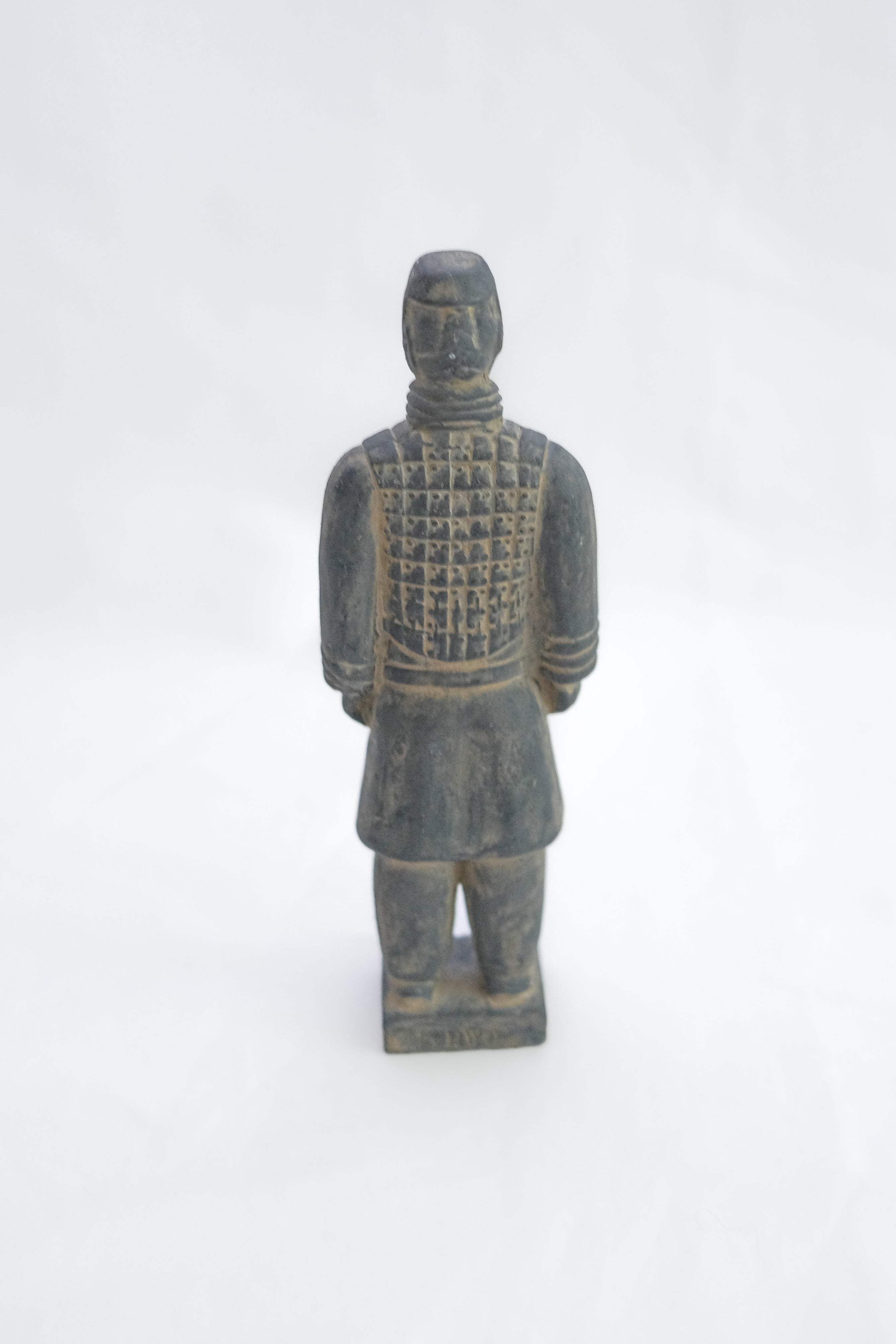STATUETTE GUERRIER ASIATIQUE EN PIERRE