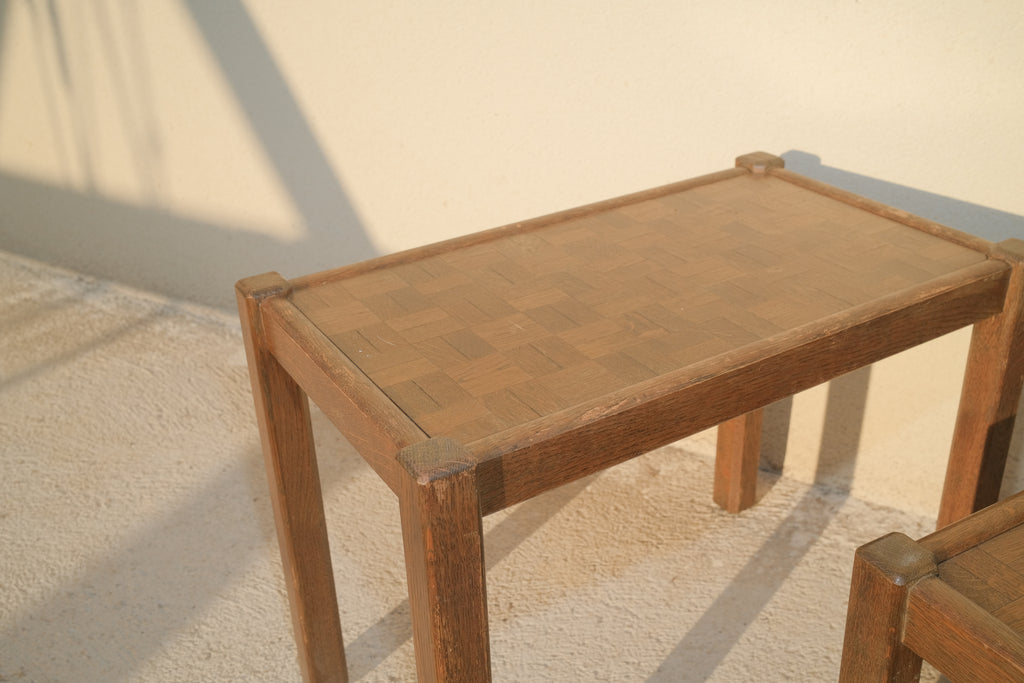 TABLES GIGOGNES SCANDINAVES DU MILIEU DU SIÈCLE EN TECK MASSIF PAR ROLD MIDDELBOE, ANNÉES 1960