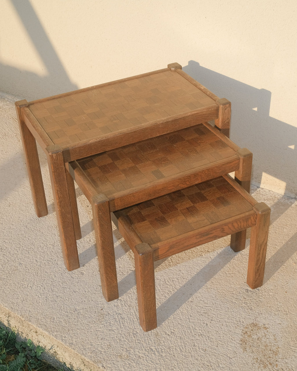 TABLES GIGOGNES SCANDINAVES DU MILIEU DU SIÈCLE EN TECK MASSIF PAR ROLD MIDDELBOE, ANNÉES 1960