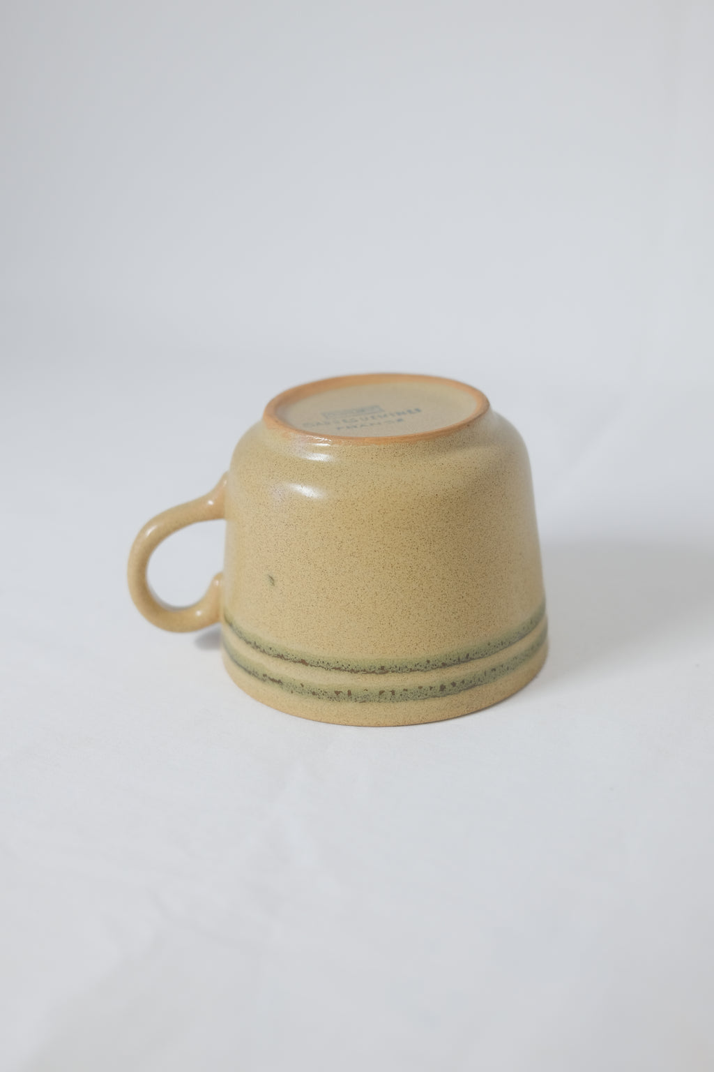 TASSE EN GRÈS BRUN/ORANGÉ