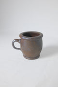 TASSE EN GRÈS BRUN/PRUNE