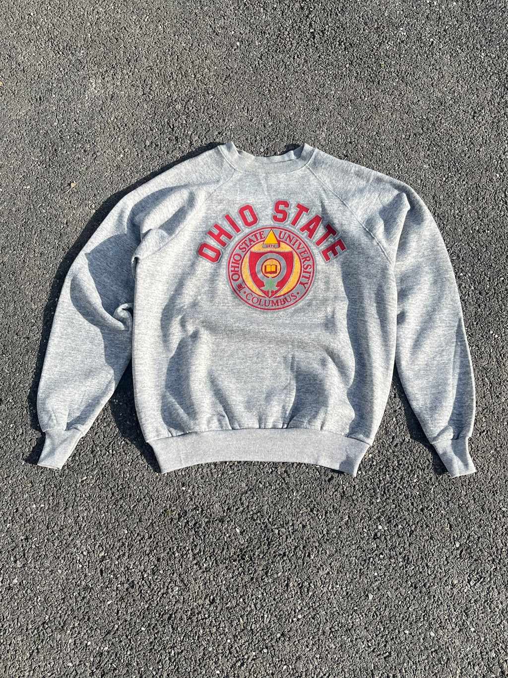 SWEAT GRIS TULTEX OHIO STATE MADE IN USA