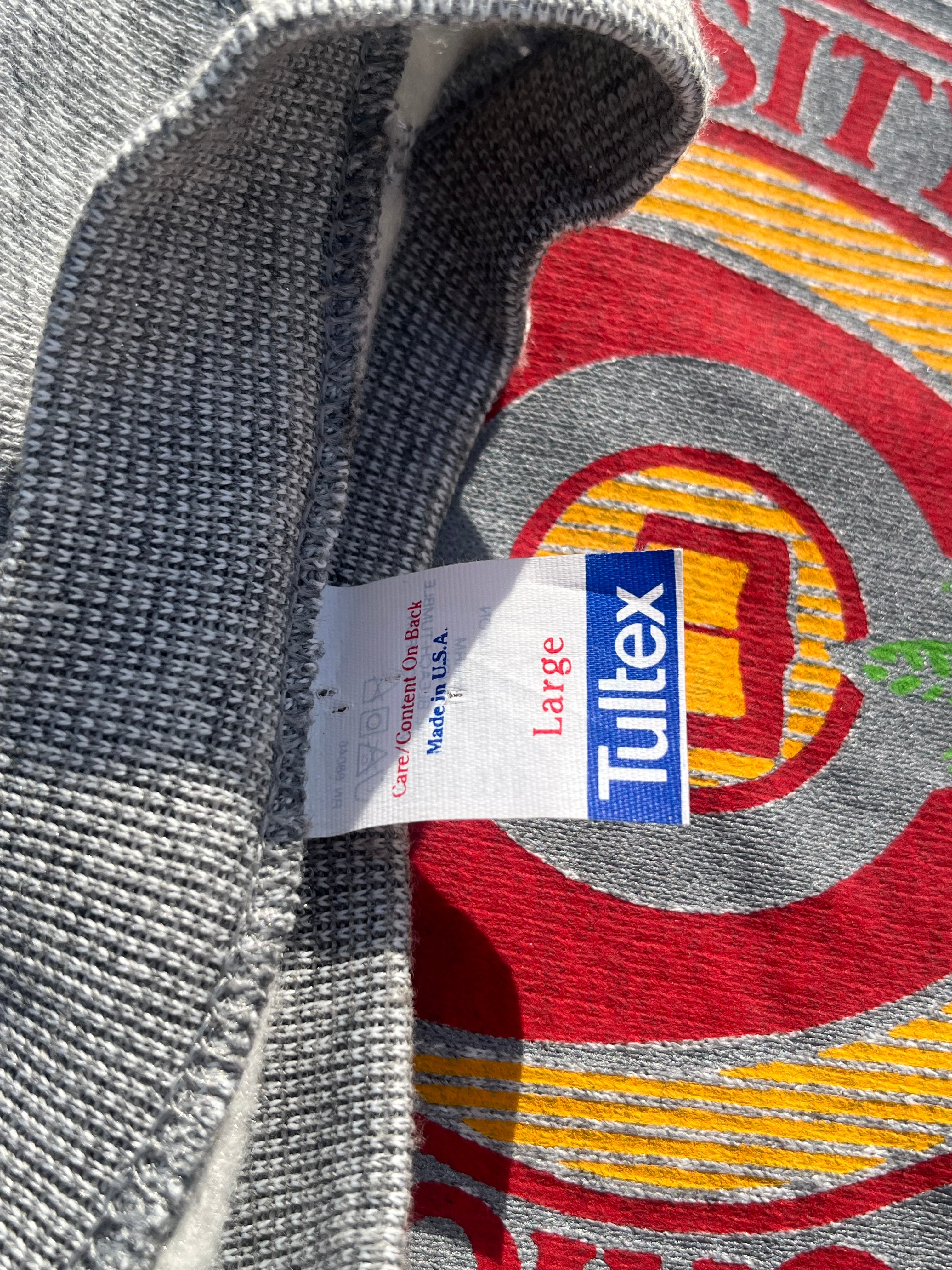 SWEAT GRIS TULTEX OHIO STATE MADE IN USA