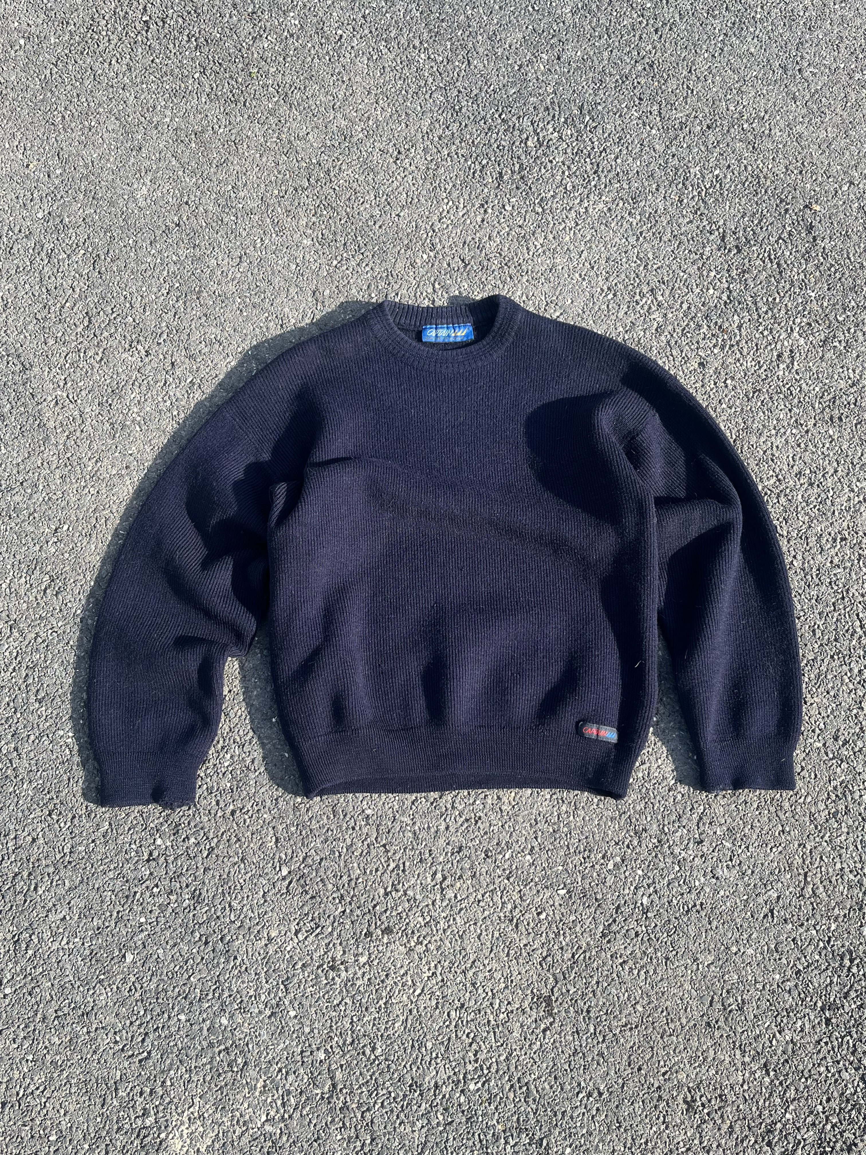 PULL EN LAINE BLEU MADE IN FRANCE