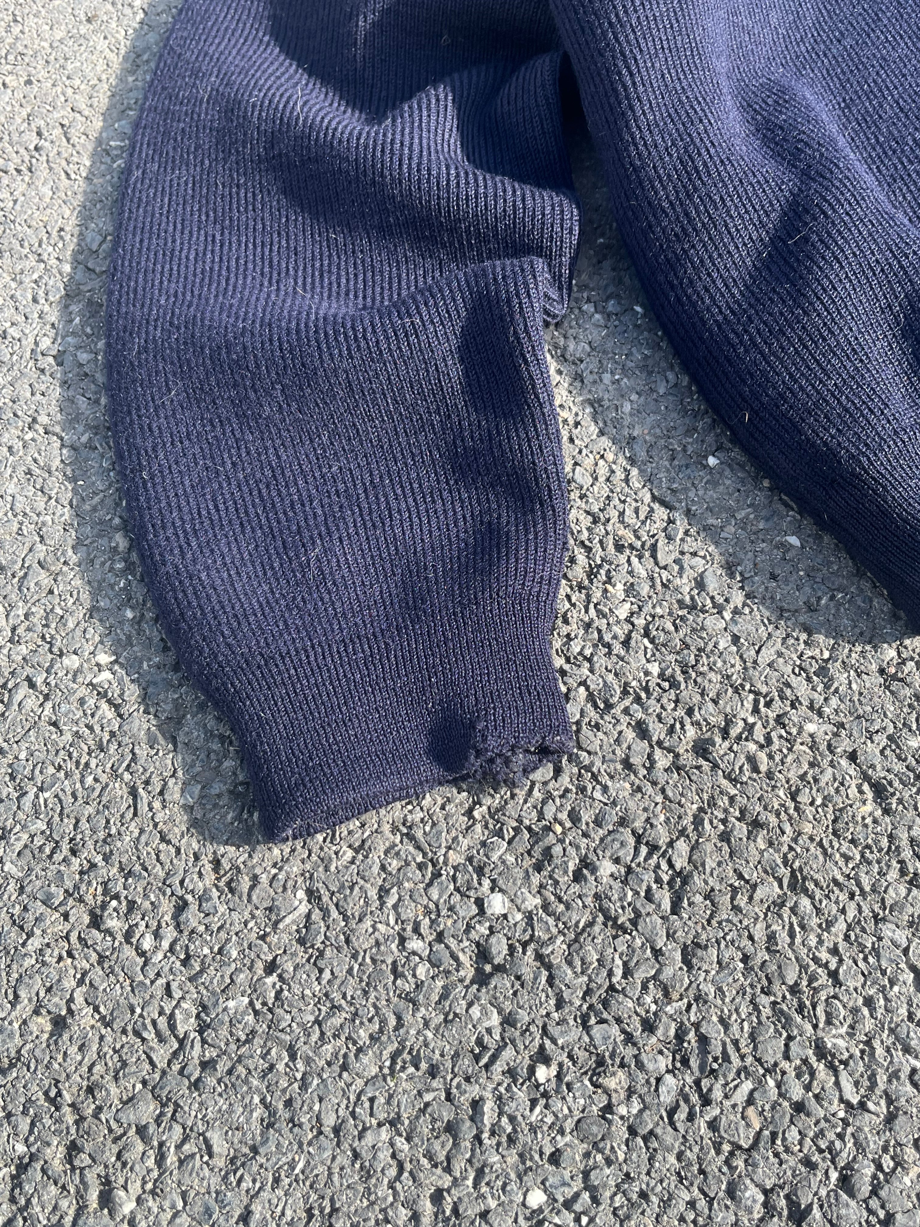 PULL EN LAINE BLEU MADE IN FRANCE