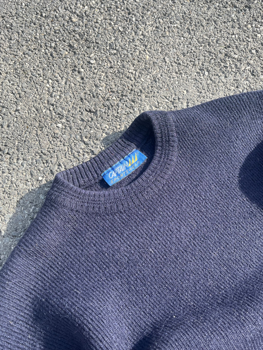 PULL EN LAINE BLEU MADE IN FRANCE