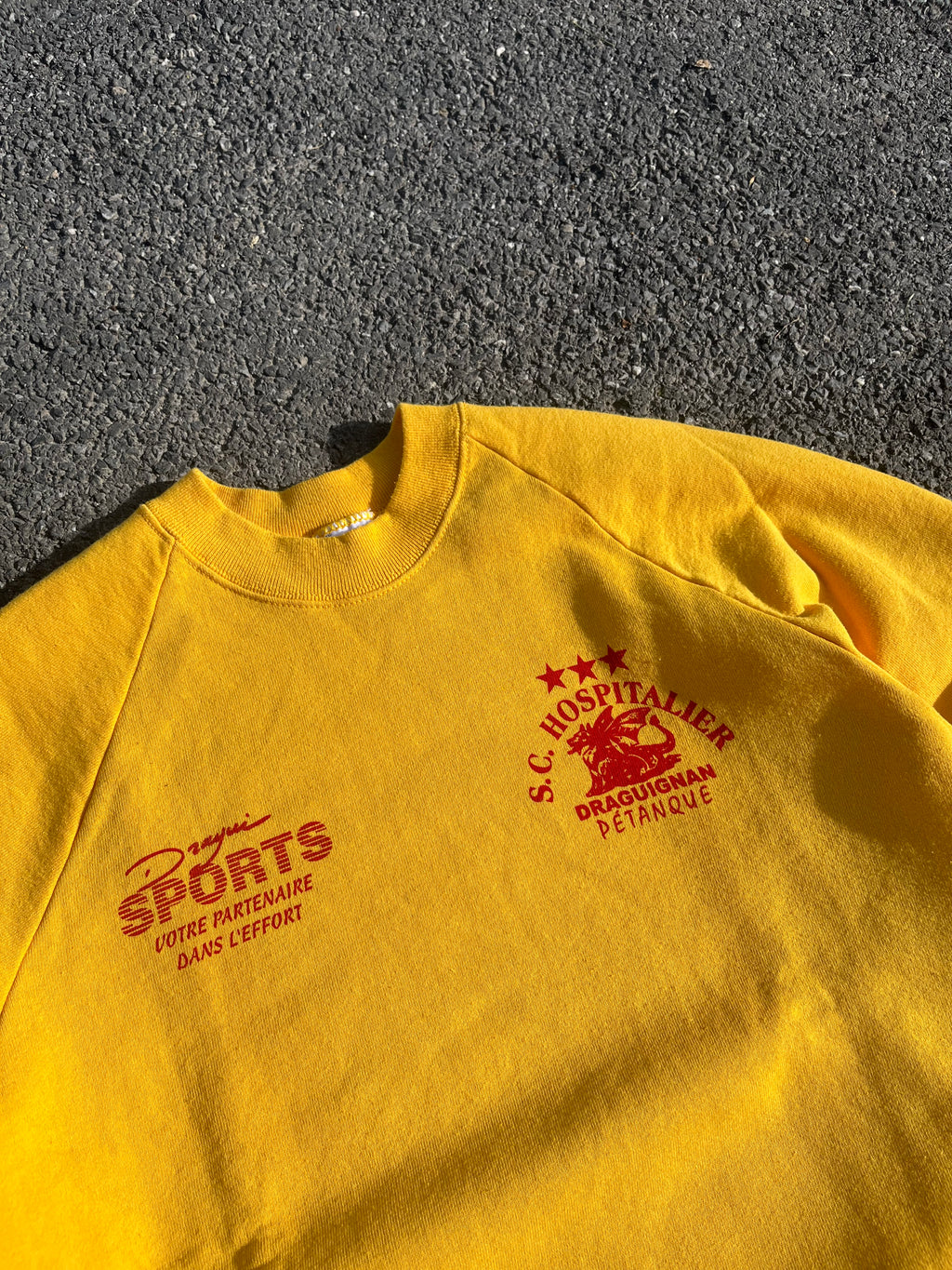 SWEAT D'ÉQUIPE DE PÉTANQUE JAUNE