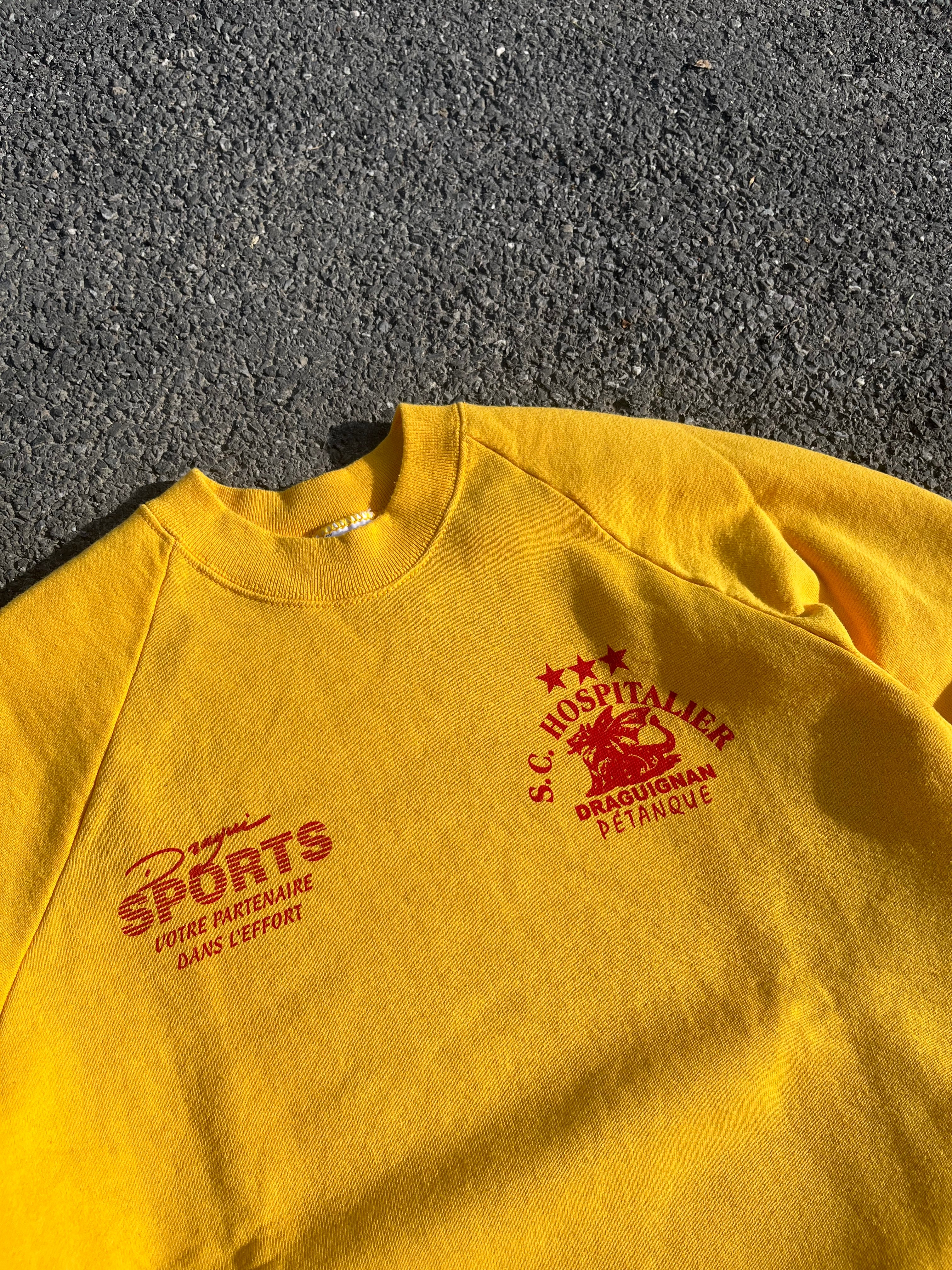 SWEAT D'ÉQUIPE DE PÉTANQUE JAUNE