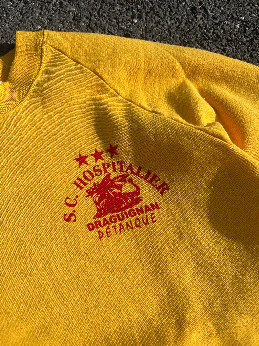 SWEAT D'ÉQUIPE DE PÉTANQUE JAUNE