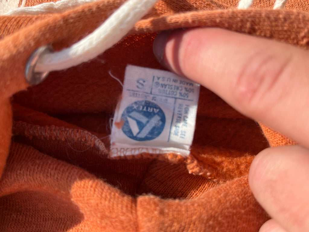 ANCIEN SWEAT TEXAS ORANGE MADE IN USA
