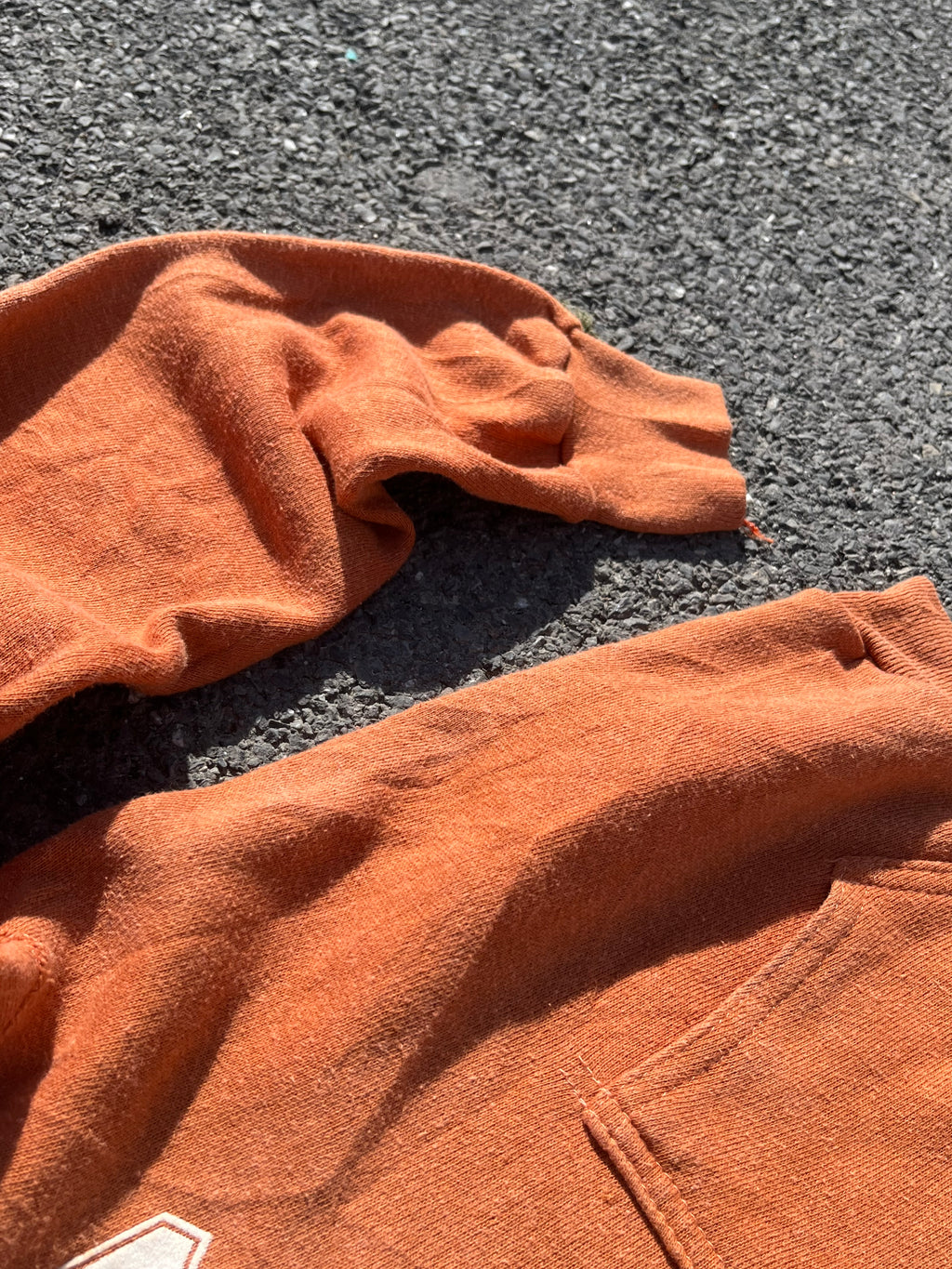 ANCIEN SWEAT TEXAS ORANGE MADE IN USA