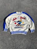 PULL EN LAINE DES WHITE BEARS BLANC ET BLEU