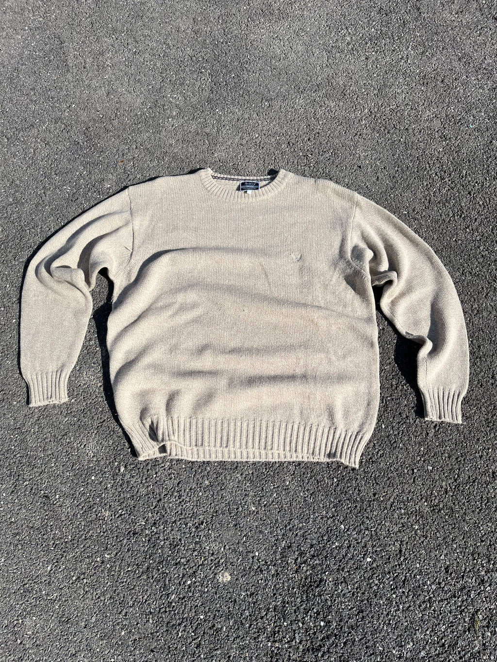 PULL EN LAINE AVIREX BEIGE