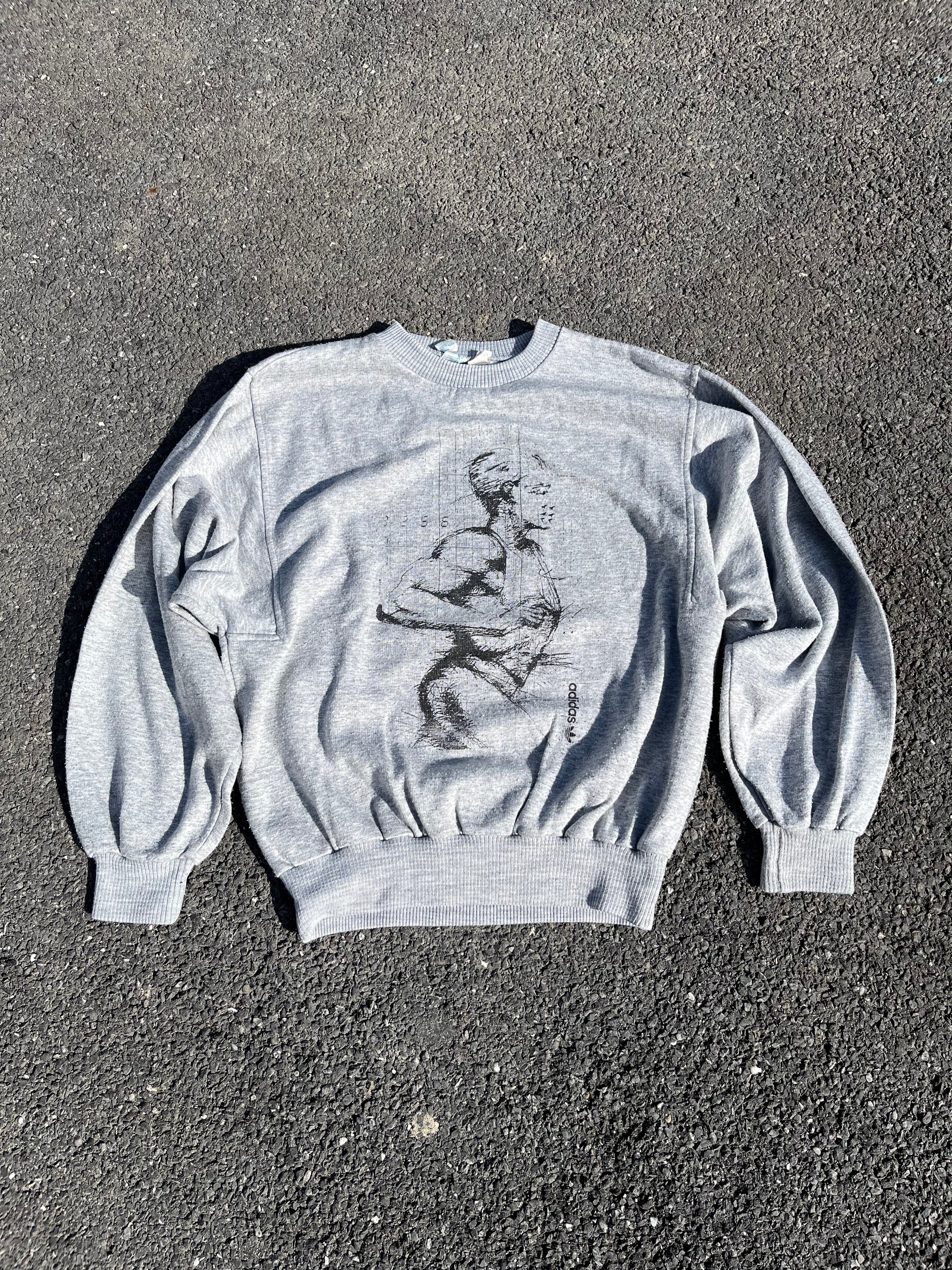 SWEAT GRIS ADIDAS MADE IN FRANCE