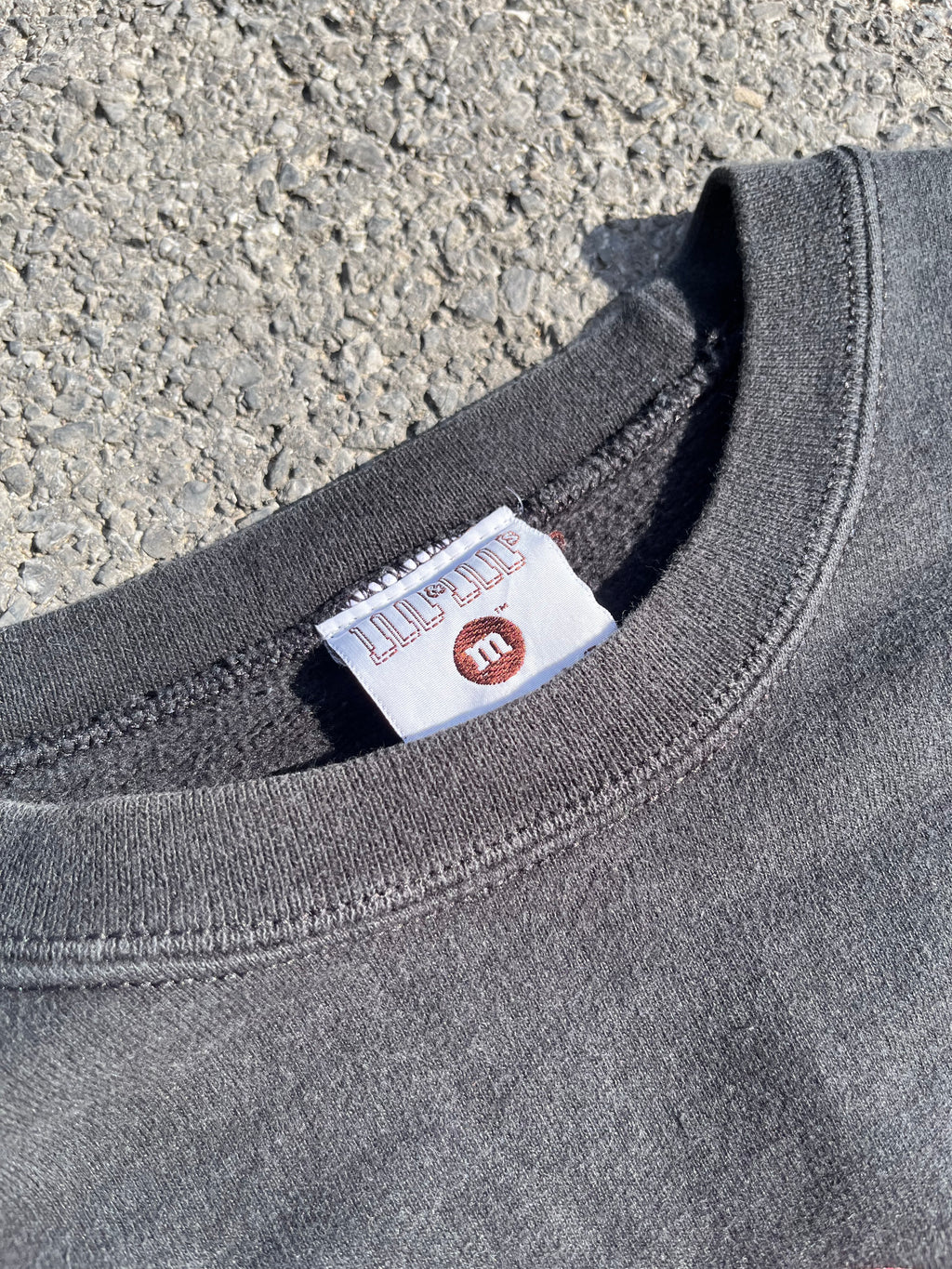 SWEAT M&M'S NOIR MADE IN USA
