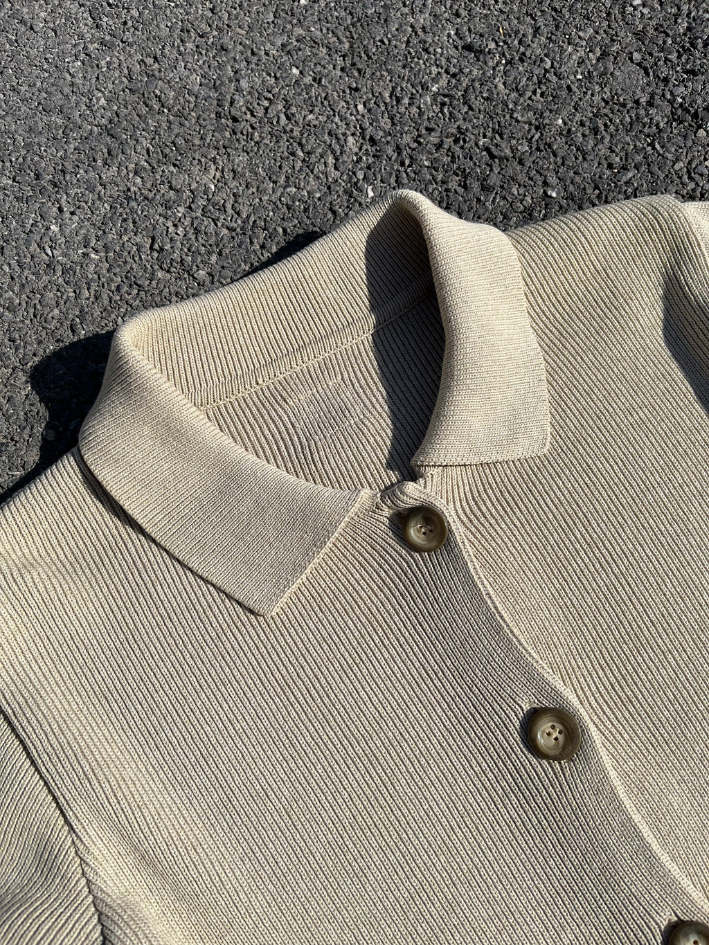 GILET BEIGE À BOUTON