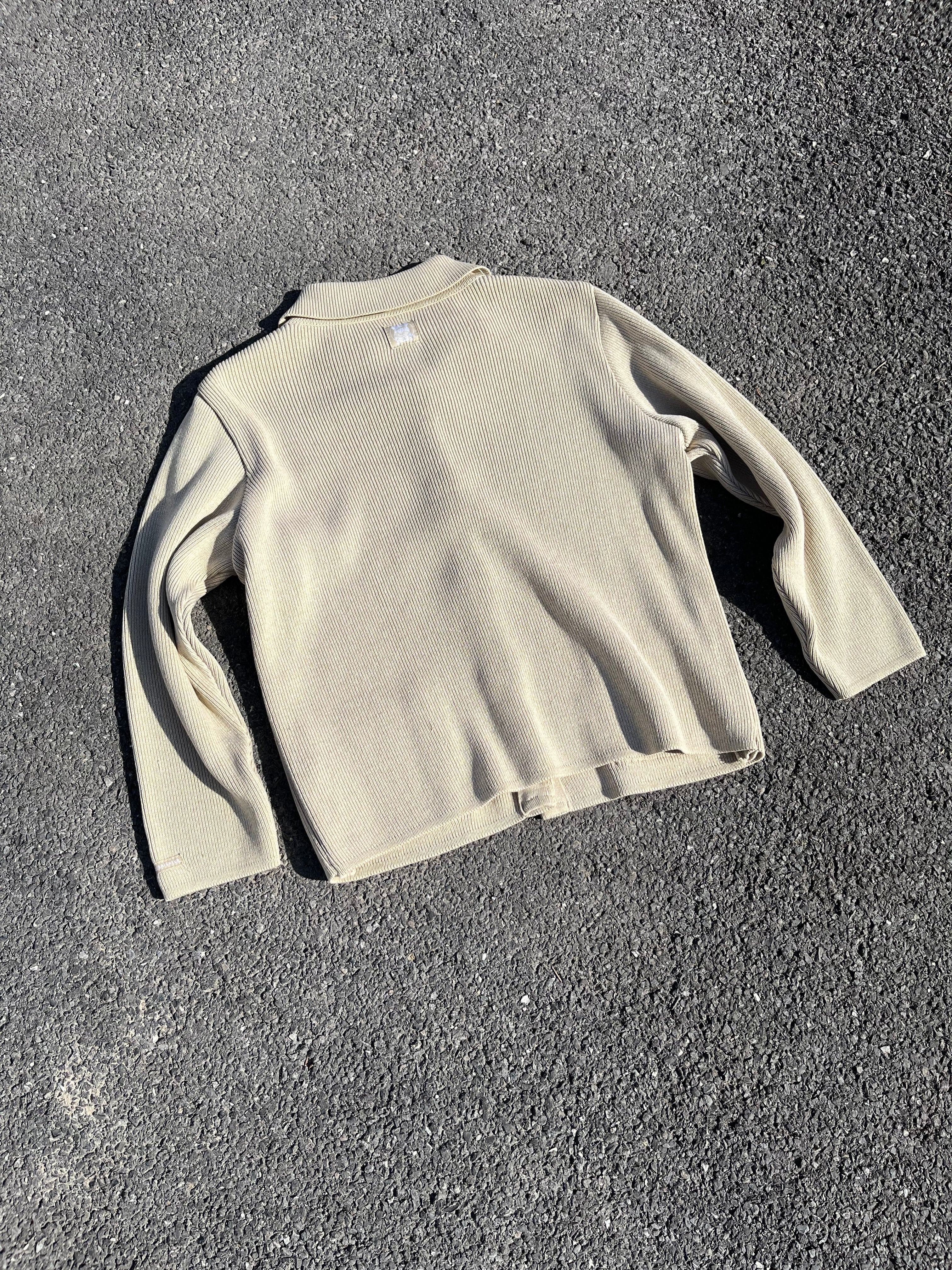 GILET BEIGE À BOUTON