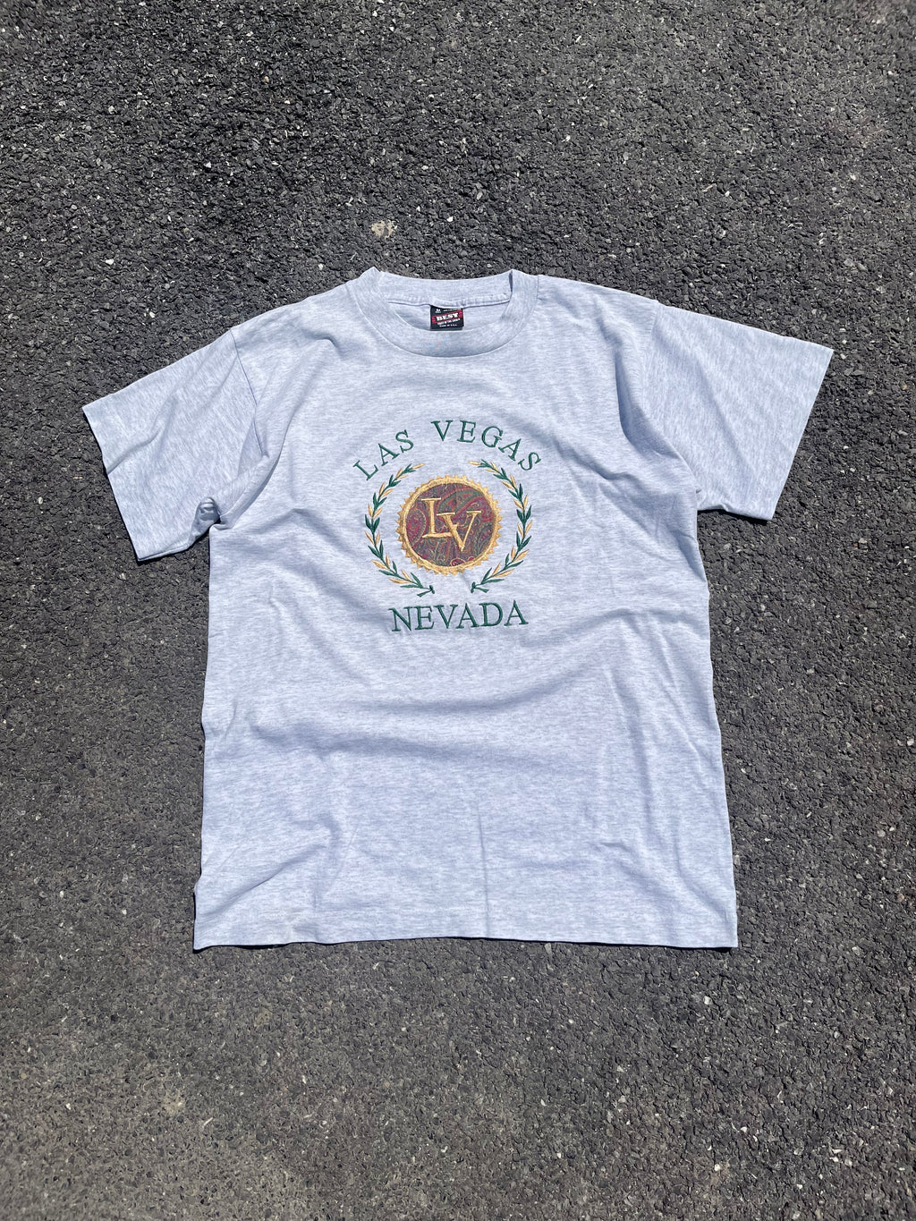 T-SHIRT SOUVENIR GRIS LAS VEGAS MADE IN USA