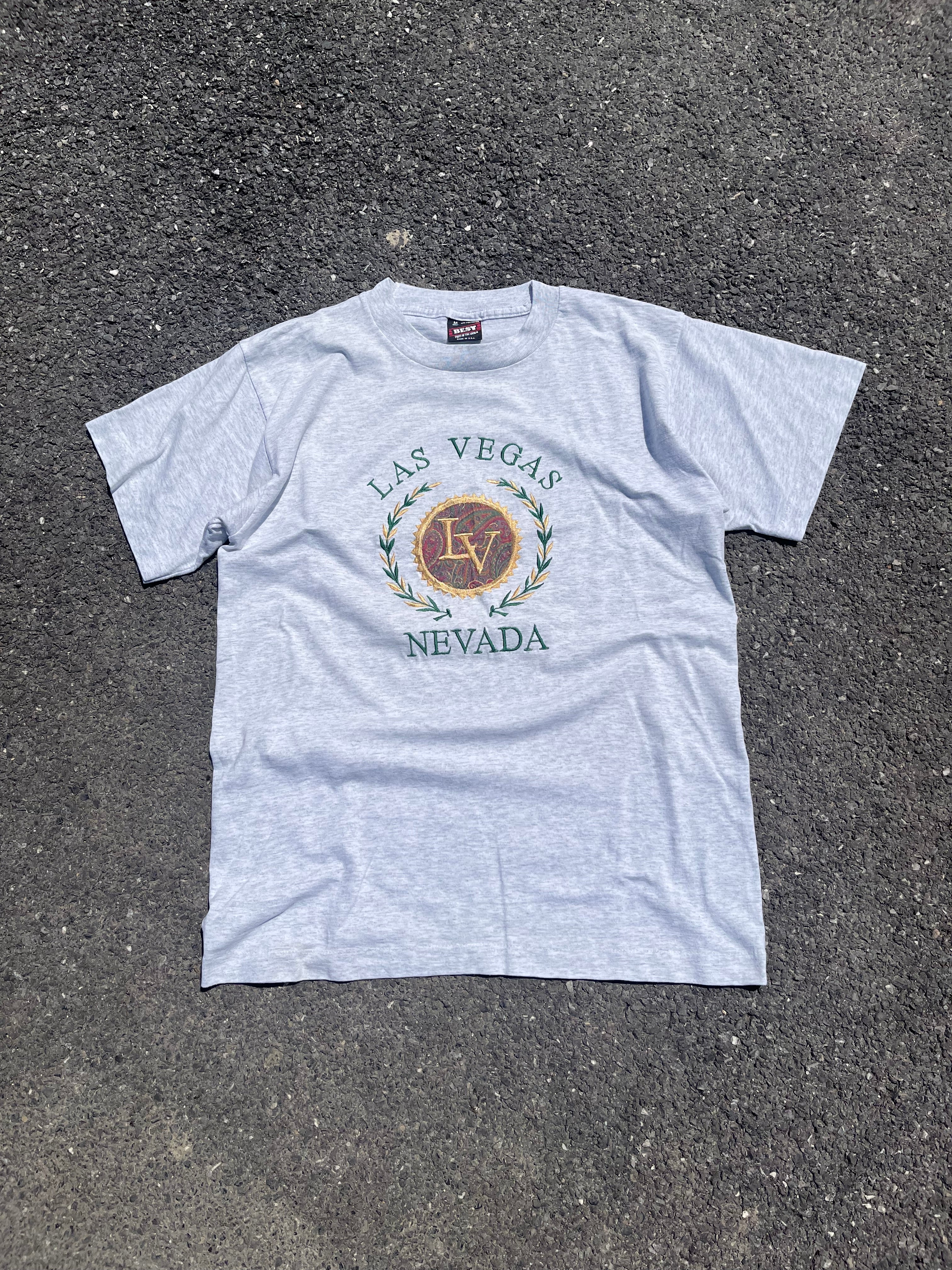T-SHIRT SOUVENIR GRIS LAS VEGAS MADE IN USA