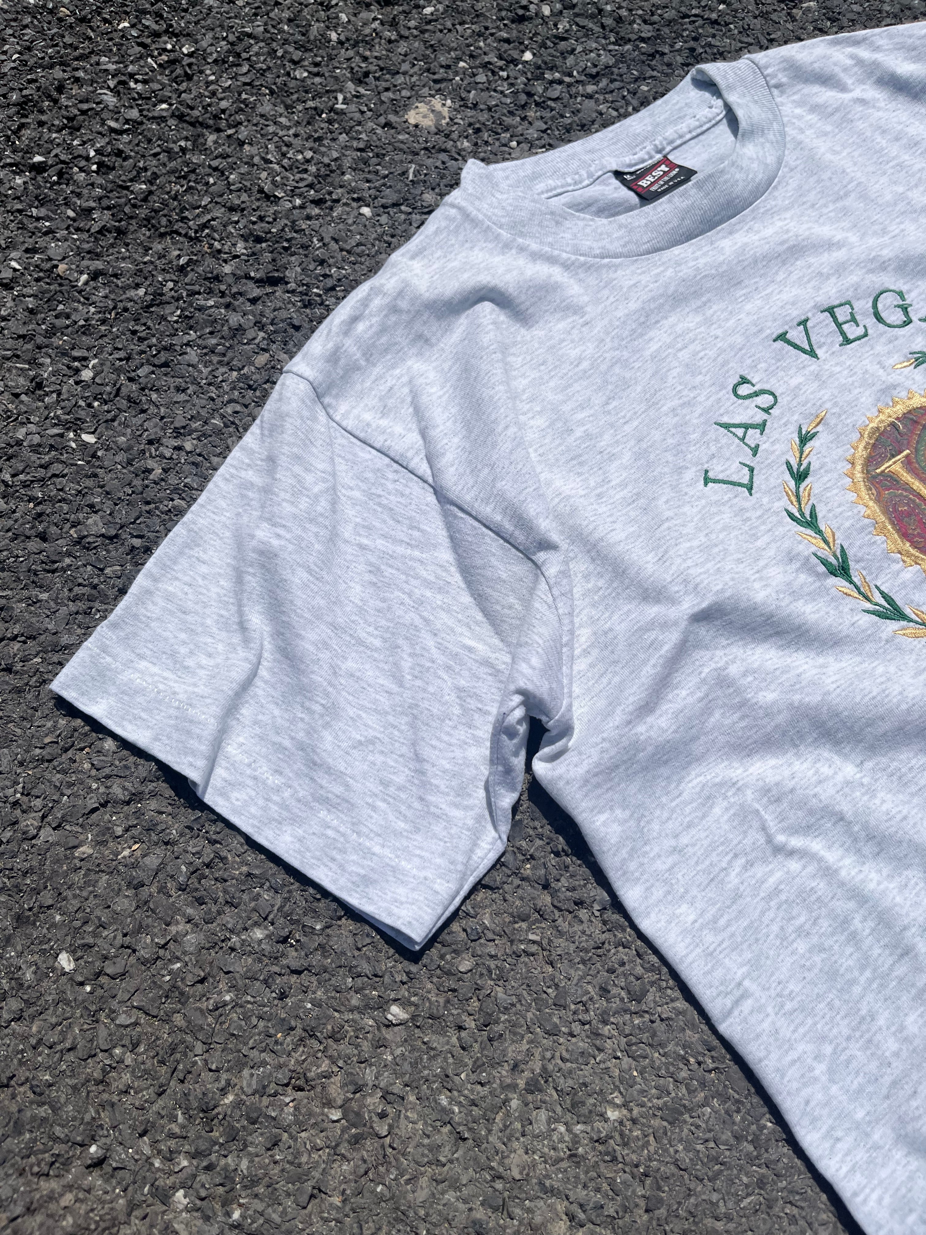 T-SHIRT SOUVENIR GRIS LAS VEGAS MADE IN USA