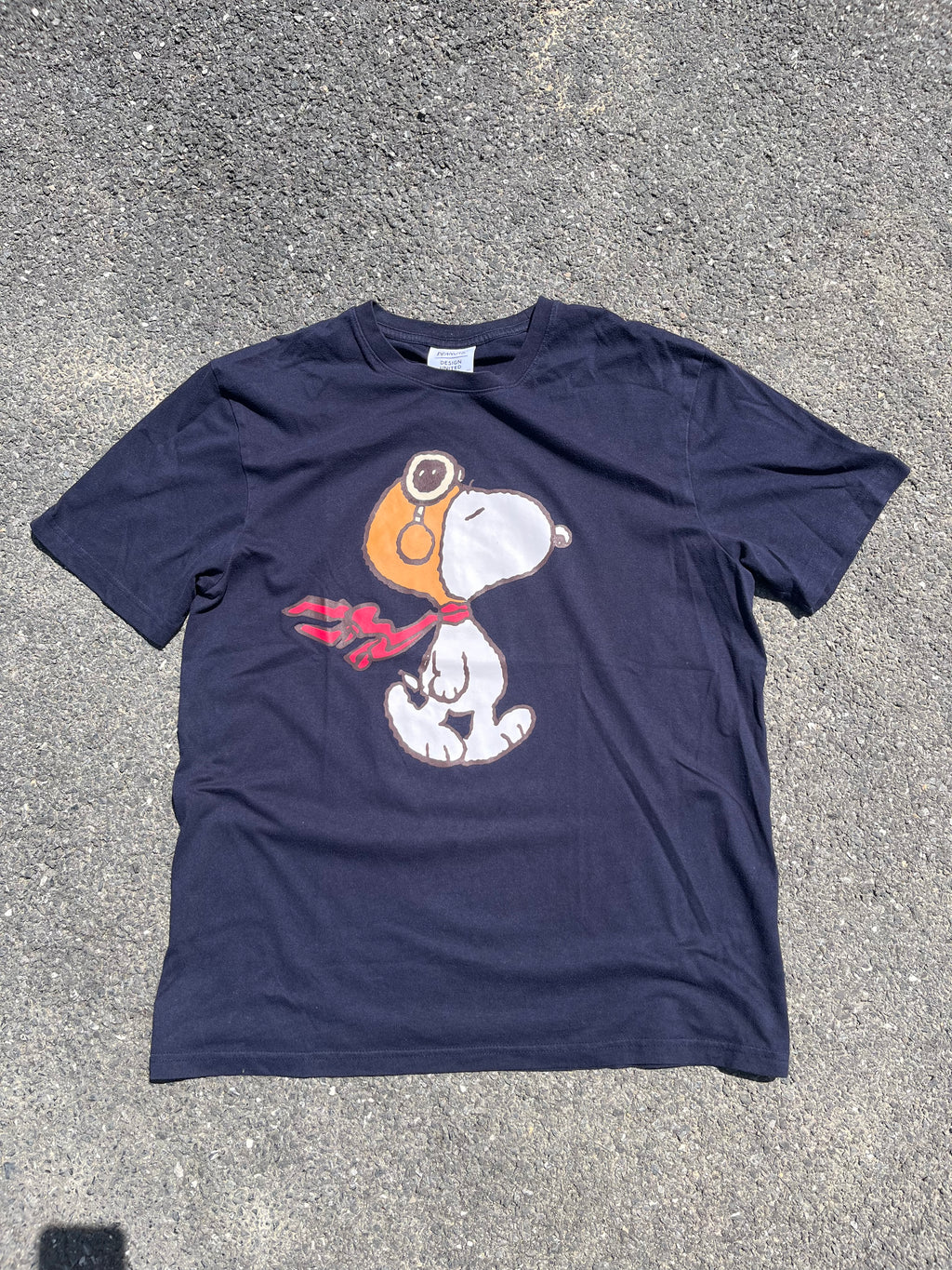 T-SHIRT PEANUTS BLEU