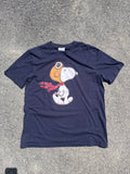 T-SHIRT PEANUTS BLEU