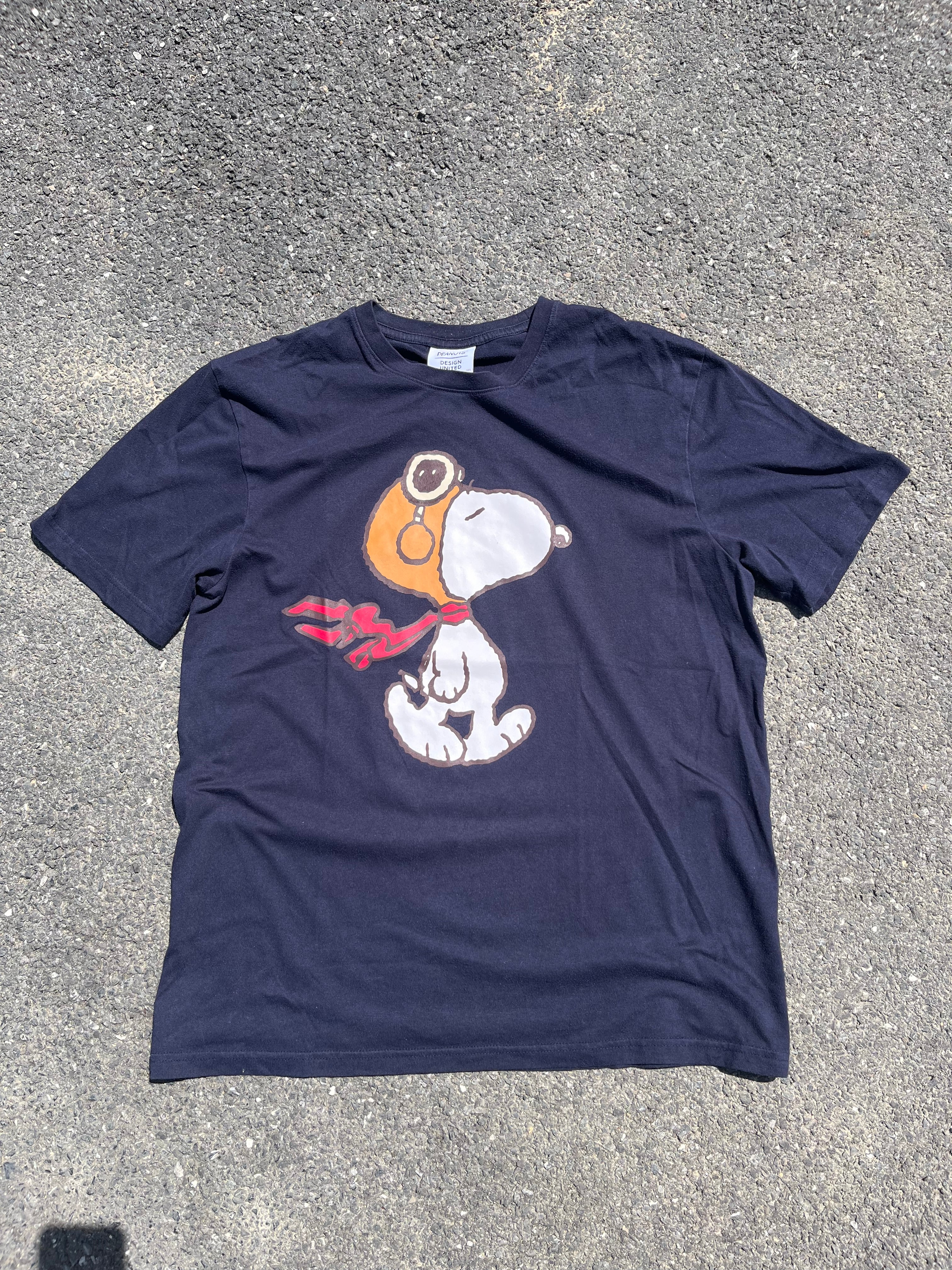 T-SHIRT PEANUTS BLEU