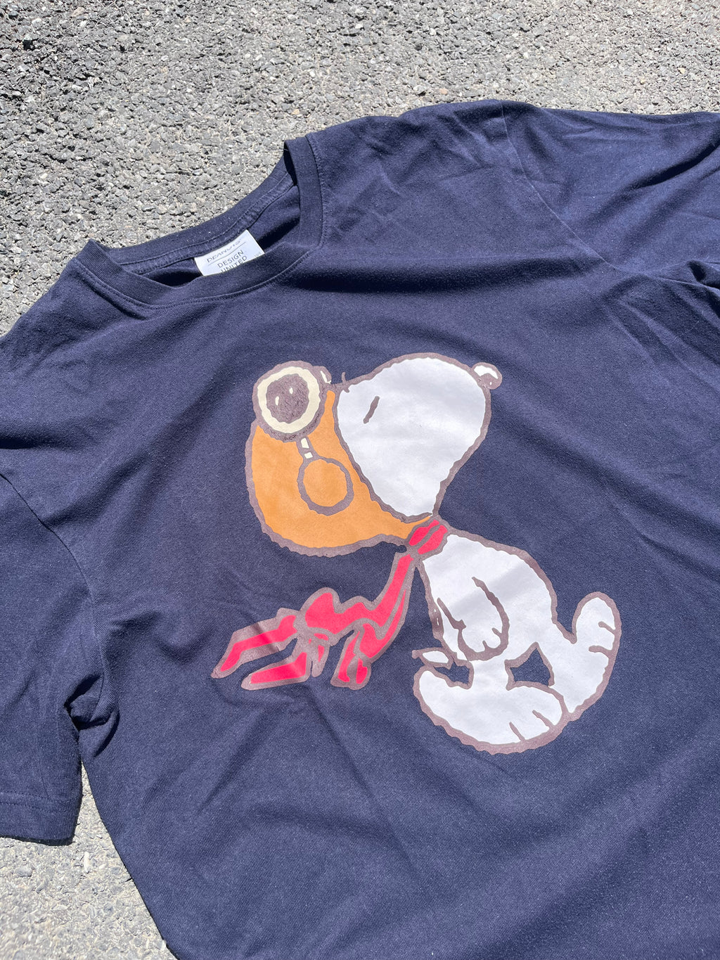 T-SHIRT PEANUTS BLEU
