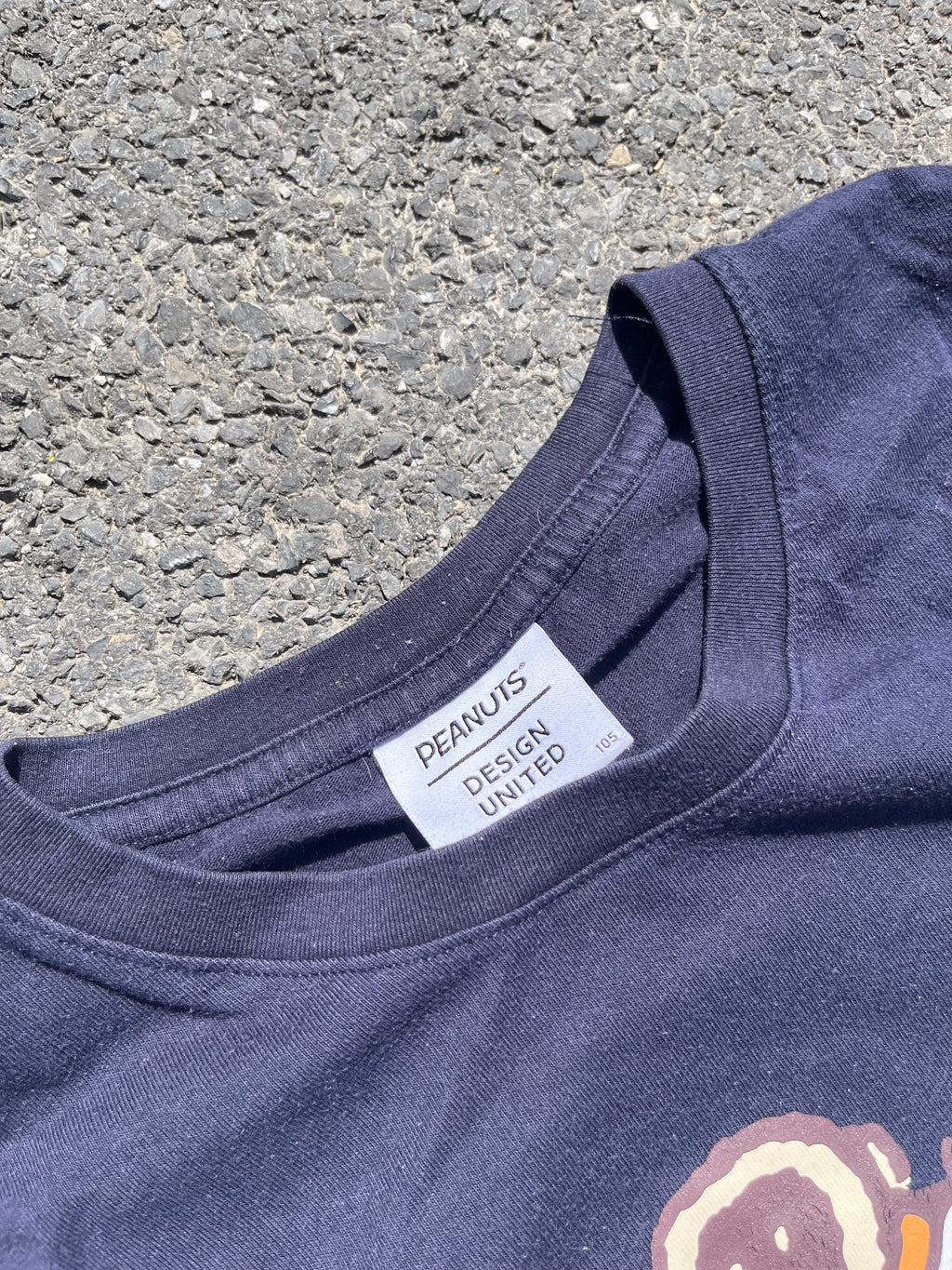 T-SHIRT PEANUTS BLEU