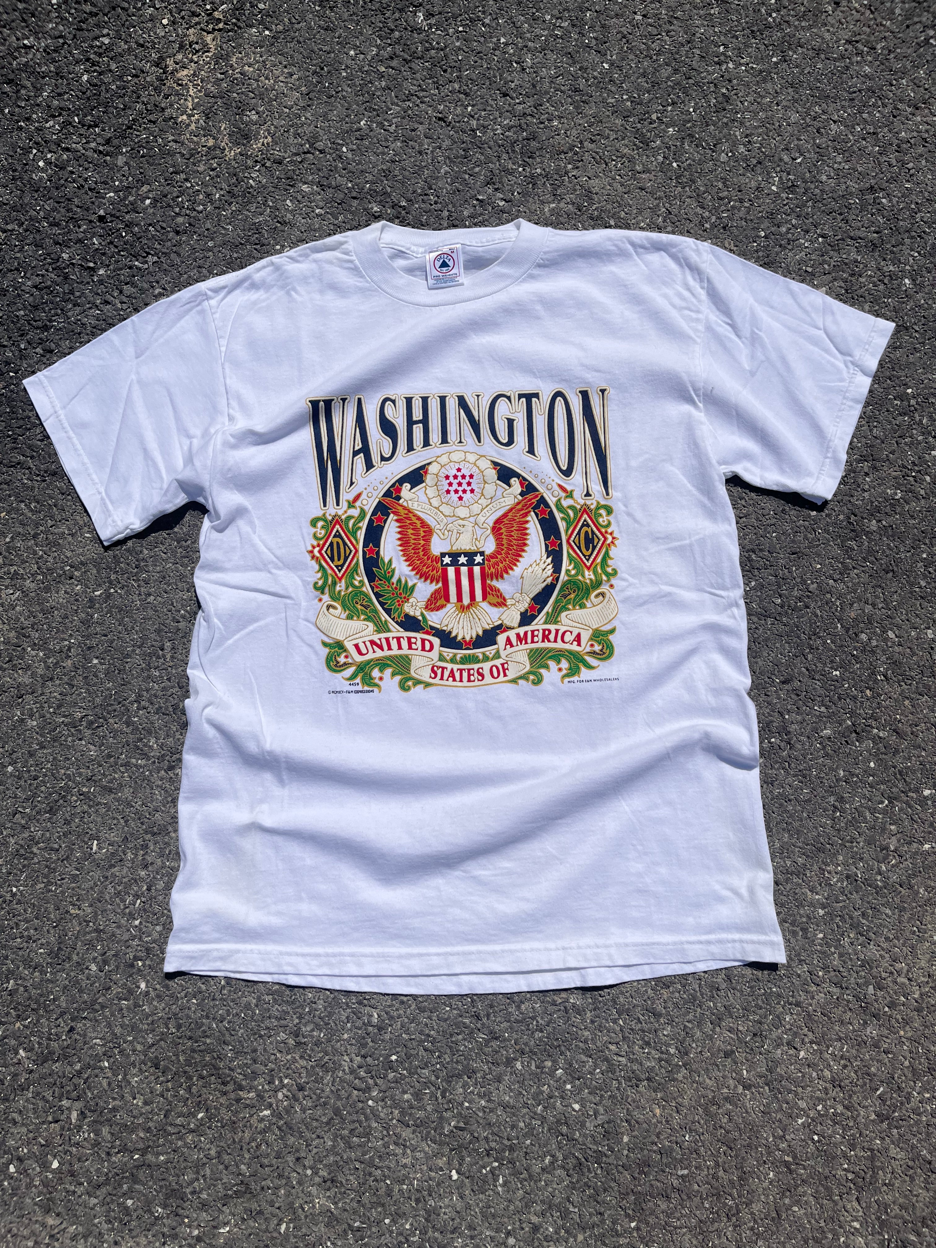 T-SHIRT SOUVENIR DE WASHINGTON BLANC