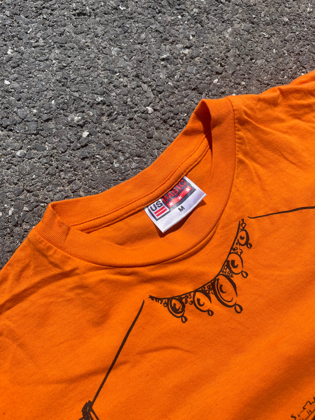 T-SHIRT GRAPHIQUE ORANGE