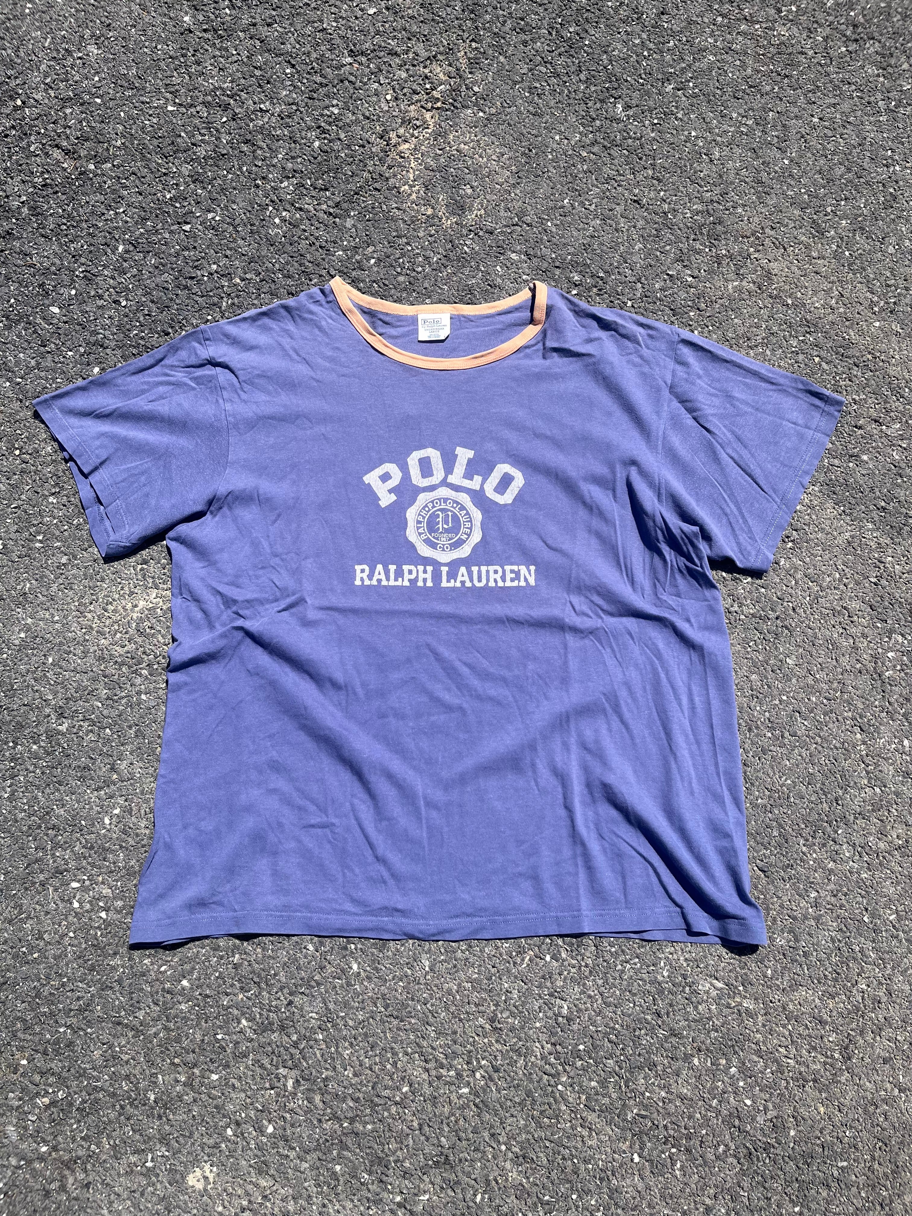 T-SHIRT RALPH LAUREN BLEU