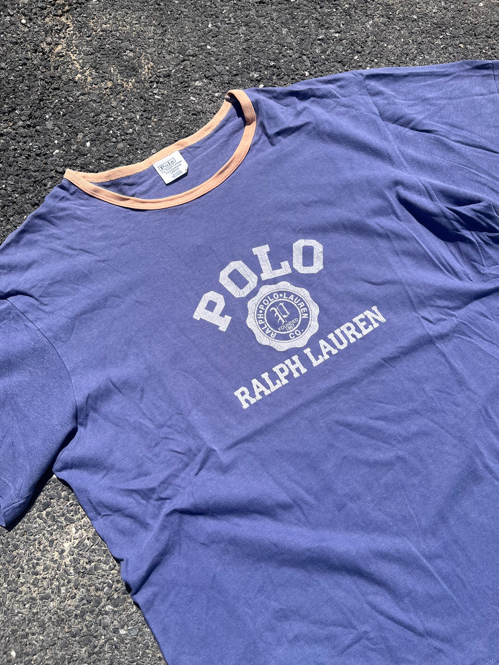T-SHIRT RALPH LAUREN BLEU