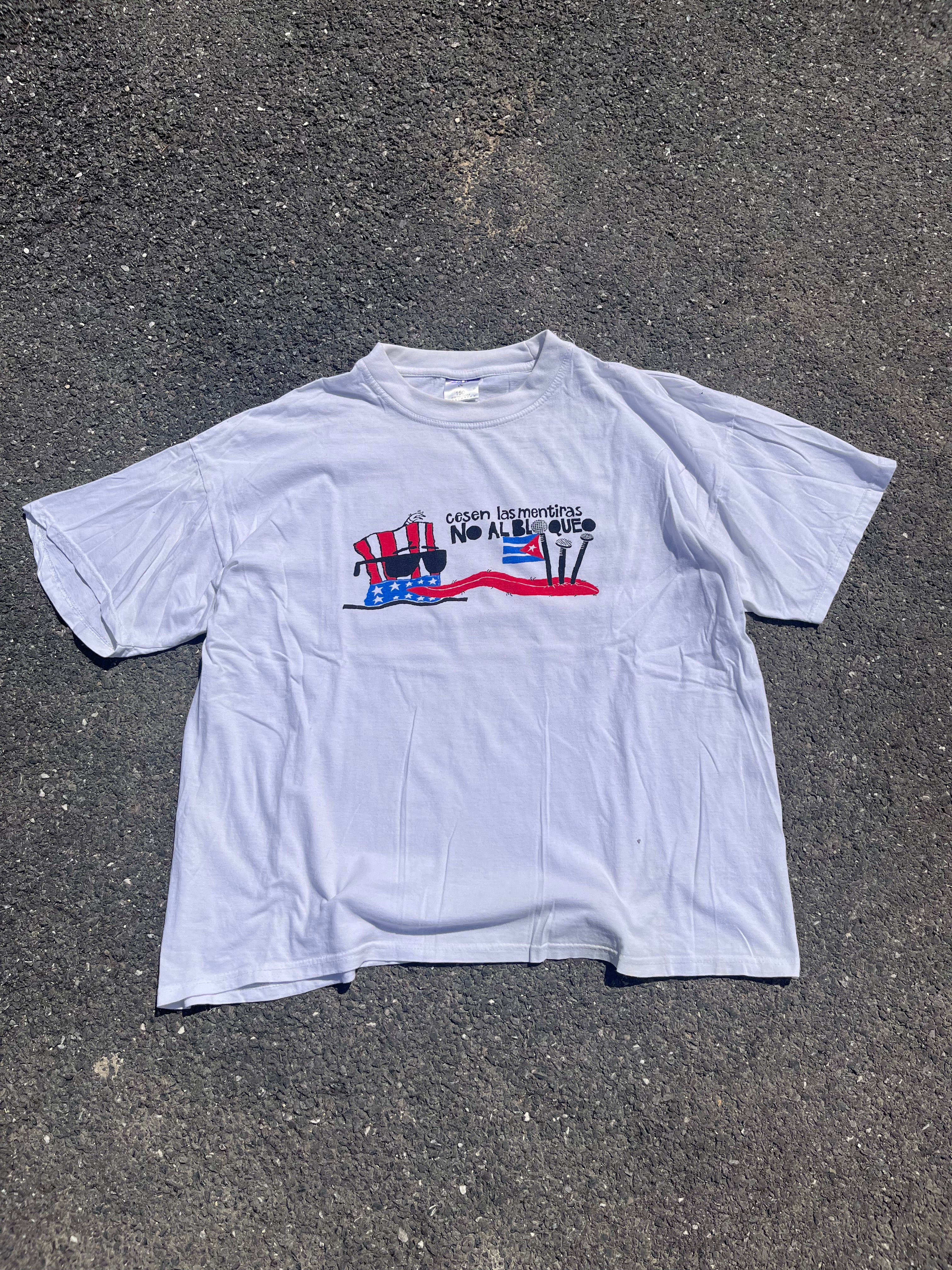 T-SHIRT GRAPHIQUE POLITIQUE BLANC